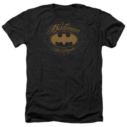 キャラクター ロサンゼルス ヘザー Tシャツ 黒色 ブラック 【 LICENSED CHARACTER BATMAN LA ADULT HEATHER T-SHIRT / BLACK 】 メンズファッション トップス カットソー｜スニケス
