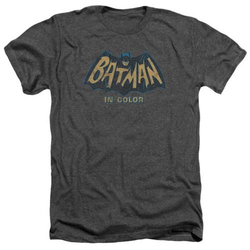 キャラクター クラシック ヘザー Tシャツ チャコール 【 LICENSED CHARACTER BATMAN CLASSIC TV IN COLOR ADULT HEATHER T-SHIRT / CHARCOAL 】 メンズファッション トップス カットソー|スニケス