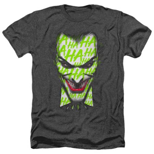 キャラクター ヘザー Tシャツ 黒色 ブラック 【 LICENSED CHARACTER BATMAN HA SMILE ADULT HEATHER T-SHIRT / BLACK 】 メンズファッション トップス カットソー|スニケス