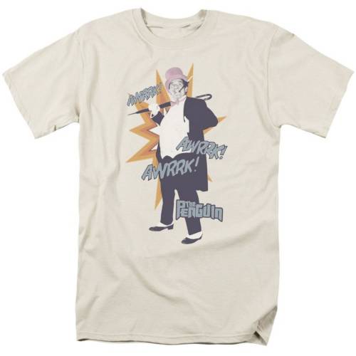 キャラクター クラシック スリーブ Tシャツ クリーム 半袖 【 LICENSED CHARACTER BATMAN CLASSIC TV PENGUIN SHORT SLEEVE ADULT T-SHIRT / CREAM 】 メンズファッション トップス カットソー|スニケス