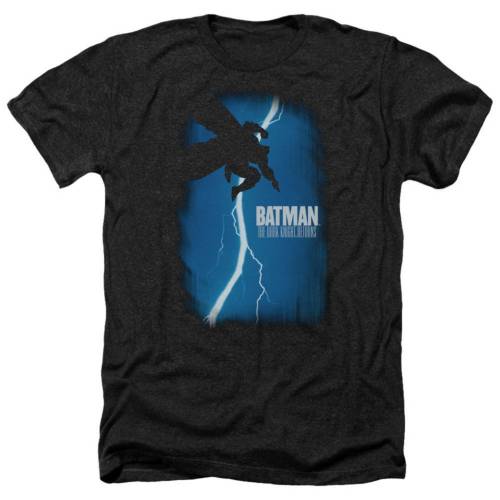 キャラクター ヘザー Tシャツ 黒色 ブラック 【 LICENSED CHARACTER BATMAN DKR COVER ADULT HEATHER T-SHIRT / BLACK 】 メンズファッション トップス カットソー|スニケス