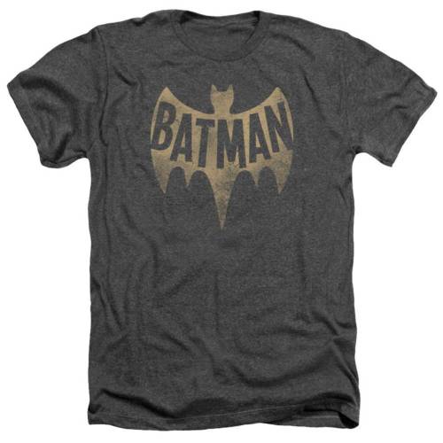 キャラクター クラシック ビンテージ ヴィンテージ ロゴ ヘザー Tシャツ チャコール 【 LICENSED CHARACTER BATMAN CLASSIC TV VINTAGE LOGO ADULT HEATHER T-SHIRT / CHARCOAL 】 メンズファッション トップス カット|スニケス