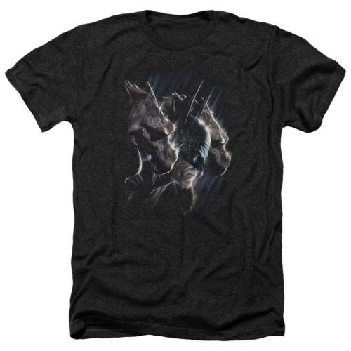 キャラクター ヘザー Tシャツ 黒色 ブラック 【 LICENSED CHARACTER BATMAN GARGOYLES ADULT HEATHER T-SHIRT / BLACK 】 メンズファッション トップス カットソー|スニケス