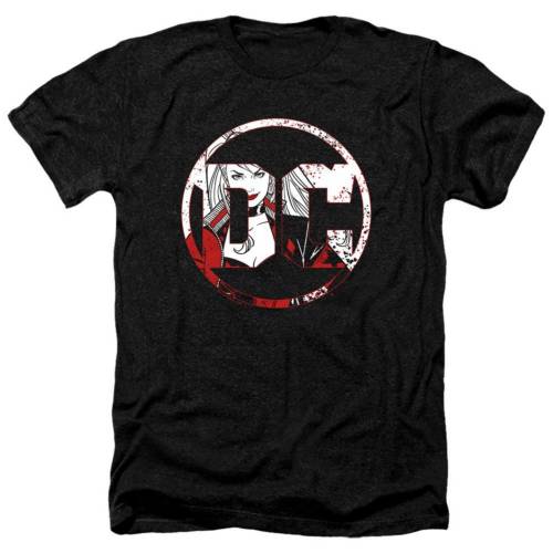 キャラクター ディーシー コミックス ロゴ ヘザー Tシャツ 黒色 ブラック 【 LICENSED CHARACTER BATMAN DC COMICS LOGO HARLEY ADULT HEATHER T-SHIRT / BLACK 】 メンズファッション トップス カットソー|スニケス