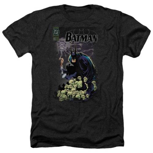 キャラクター ヘザー Tシャツ 黒色 ブラック 【 LICENSED CHARACTER BATMAN COVER 516 ADULT HEATHER T-SHIRT / BLACK 】 メンズファッション トップス カットソー|スニケス