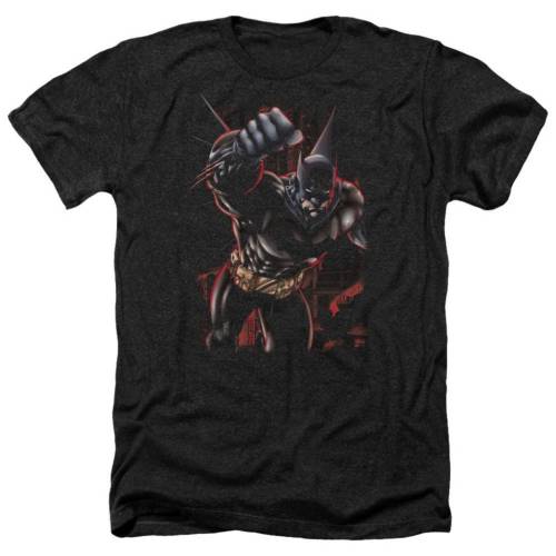 キャラクター クリムゾン ヘザー Tシャツ 黒色 ブラック 【 LICENSED CHARACTER BATMAN CRIMSON KNIGHT ADULT HEATHER T-SHIRT / BLACK 】 メンズファッション トップス カットソー|スニケス