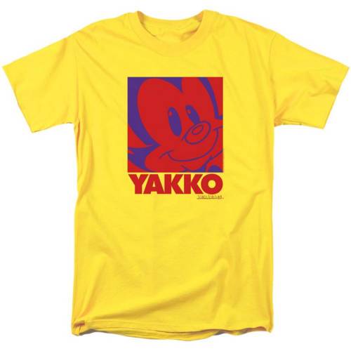 キャラクター スリーブ Tシャツ 黄色 イエロー 半袖 【 LICENSED CHARACTER ANIMANIACS POP YAKKO SHORT SLEEVE ADULT T-SHIRT / YELLOW 】 メンズファッション トップス カットソー|スニケス