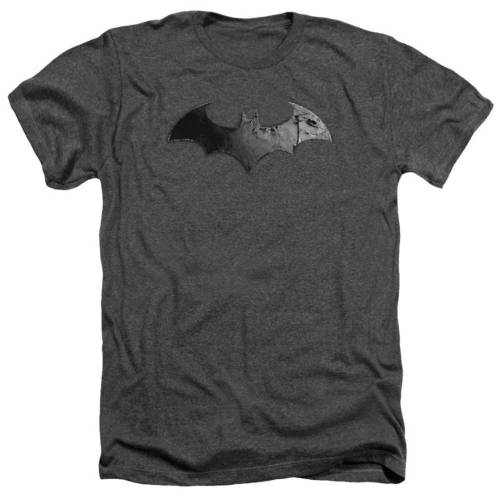 キャラクター シティ バット ロゴ ヘザー Tシャツ チャコール 【 LICENSED CHARACTER BATMAN ARKHAM CITY BAT LOGO ADULT HEATHER T-SHIRT / CHARCOAL 】 メンズファッション トップス カットソー|スニケス