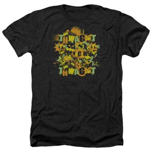 キャラクター ヘザー Tシャツ 黒色 ブラック 【 LICENSED CHARACTER BATMAN HALLOWEEN KNIGHT SOUNDS ADULT HEATHER T-SHIRT / BLACK 】 メンズファッション トップス カットソー|スニケス