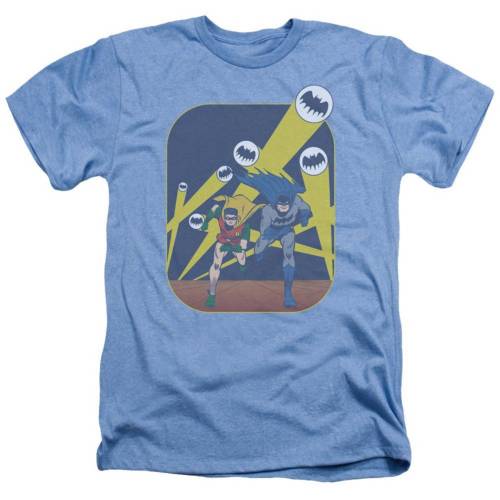キャラクター ヘザー Tシャツ 青色 ブルー 【 LICENSED CHARACTER BATMAN DETECTIVE 164 COVER ADULT HEATHER T-SHIRT / LIGHT BLUE 】 メンズファッション トップス カットソー|スニケス