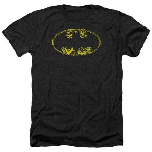 キャラクター ヘザー Tシャツ 黒色 ブラック 【 LICENSED CHARACTER BATMAN BATS ON ADULT HEATHER T-SHIRT / BLACK 】 メンズファッション トップス カットソー|スニケス