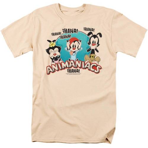 キャラクター スリーブ Tシャツ クリーム 半袖 【 LICENSED CHARACTER ANIMANIACS NO EVIL SHORT SLEEVE ADULT T-SHIRT / CREAM 】 メンズファッション トップス カットソー|スニケス