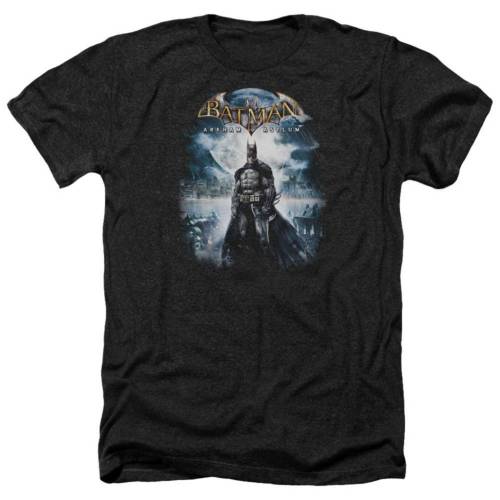 キャラクター ゲーム ヘザー Tシャツ 黒色 ブラック 【 LICENSED CHARACTER BATMAN ARKHAM ASYLUM GAME COVER ADULT HEATHER T-SHIRT / BLACK 】 メンズファッション トップス カットソー|スニケス