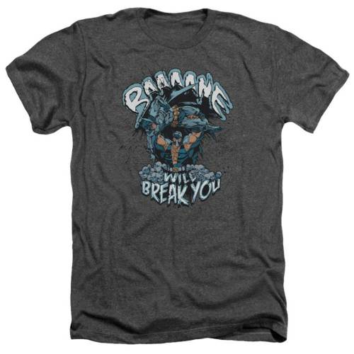 キャラクター ヘザー Tシャツ チャコール 【 LICENSED CHARACTER BATMAN BANE WILL BREAK YOU ADULT HEATHER T-SHIRT / CHARCOAL 】 メンズファッション トップス カットソー|スニケス