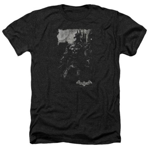 キャラクター バット ヘザー Tシャツ 黒色 ブラック 【 LICENSED CHARACTER BATMAN ARKHAM KNIGHT BAT BROOD ADULT HEATHER T-SHIRT / BLACK 】 メンズファッション トップス カットソー|スニケス
