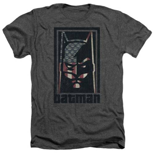 キャラクター ヘザー Tシャツ チャコール 【 LICENSED CHARACTER BATMAN AMERICAN ADULT HEATHER T-SHIRT / CHARCOAL 】 メンズファッション トップス カットソー|スニケス