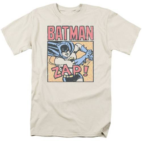キャラクター バット スリーブ Tシャツ クリーム 半袖 【 LICENSED CHARACTER BATMAN BAT ZAP SHORT SLEEVE ADULT T-SHIRT / CREAM 】 メンズファッション トップス カットソー|スニケス