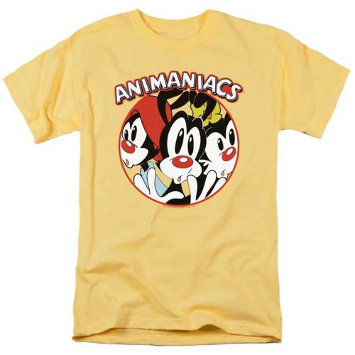 キャラクター スリーブ Tシャツ 半袖 【 LICENSED CHARACTER ANIMANIACS CRAMMED SHORT SLEEVE ADULT T-SHIRT / BANANA 】 メンズファッション トップス カットソー|スニケス