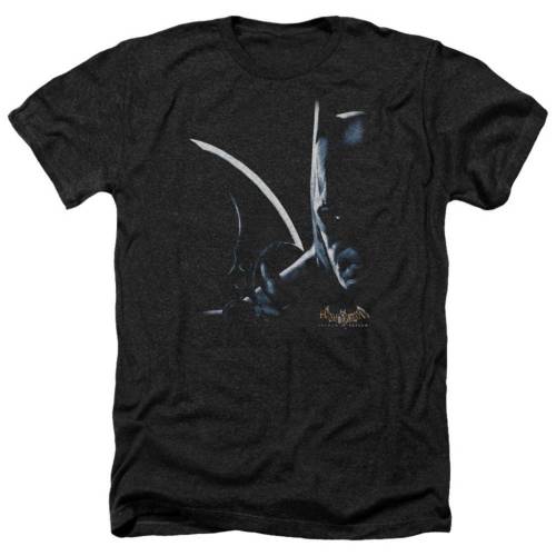 キャラクター ヘザー Tシャツ 黒色 ブラック 【 LICENSED CHARACTER BATMAN ARKHAM ASYLUM ADULT HEATHER T-SHIRT / BLACK 】 メンズファッション トップス カットソー|スニケス