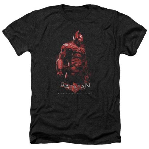 キャラクター ヘザー Tシャツ 黒色 ブラック 【 LICENSED CHARACTER BATMAN ARKHAM KNIGHT ADULT HEATHER T-SHIRT / BLACK 】 メンズファッション トップス カットソー|スニケス