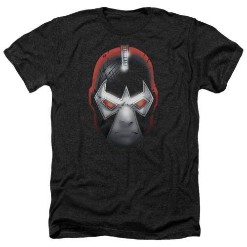キャラクター ヘザー Tシャツ 黒色 ブラック 【 LICENSED CHARACTER BATMAN BANE HEAD ADULT HEATHER T-SHIRT / BLACK 】 メンズファッション トップス カットソー|スニケス