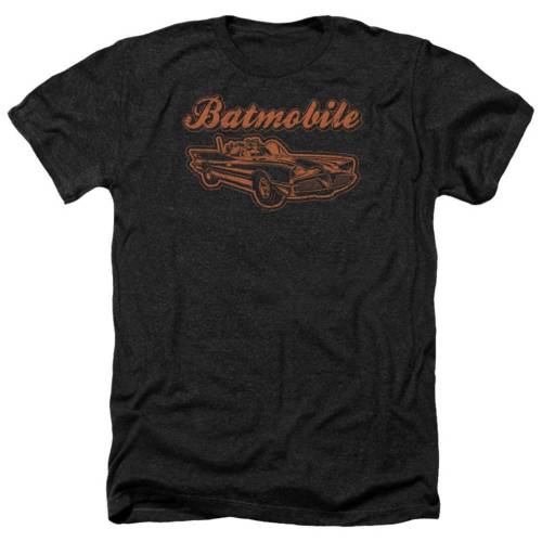 キャラクター ヘザー Tシャツ 黒色 ブラック 【 LICENSED CHARACTER BATMAN BATMOBILE ADULT HEATHER T-SHIRT / BLACK 】 メンズファッション トップス カットソー|スニケス