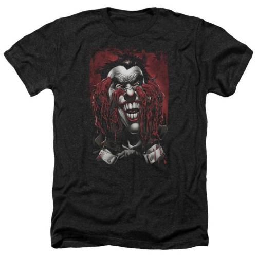 キャラクター ヘザー Tシャツ 黒色 ブラック 【 LICENSED CHARACTER BATMAN BLOOD IN HANDS ADULT HEATHER T-SHIRT / BLACK 】 メンズファッション トップス カットソー|スニケス