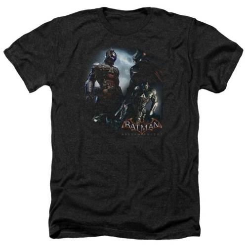 キャラクター ヘザー Tシャツ 黒色 ブラック 【 LICENSED CHARACTER BATMAN ARKHAM KNIGHT FACE OFF ADULT HEATHER T-SHIRT / BLACK 】 メンズファッション トップス カットソー|スニケス