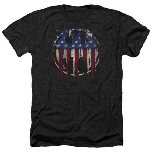 キャラクター ヘザー Tシャツ 黒色 ブラック 【 LICENSED CHARACTER BATMAN BLEEDING SIGNAL ADULT HEATHER T-SHIRT / BLACK 】 メンズファッション トップス カットソー|スニケス