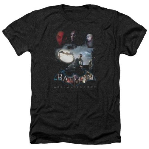 キャラクター ヘザー Tシャツ 黒色 ブラック 【 LICENSED CHARACTER BATMAN ARKHAM KNIGHT VILLAIN STORM ADULT HEATHER T-SHIRT / BLACK 】 メンズファッション トップス カットソー|スニケス