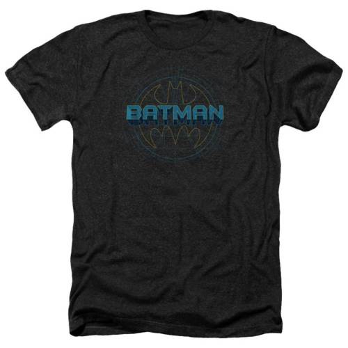キャラクター バット テック ロゴ ヘザー Tシャツ 黒色 ブラック 【 LICENSED CHARACTER BATMAN BAT TECH LOGO ADULT HEATHER T-SHIRT / BLACK 】 メンズファッション トップス カットソー|スニケス