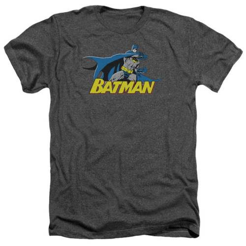キャラクター ヘザー Tシャツ チャコール 【 LICENSED CHARACTER BATMAN 8 BIT CAPE ADULT HEATHER T-SHIRT / CHARCOAL 】 メンズファッション トップス カットソー|スニケス