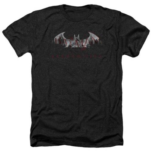 キャラクター シティ バット ヘザー Tシャツ 黒色 ブラック 【 LICENSED CHARACTER BATMAN ARKHAM CITY BAT FILL ADULT HEATHER T-SHIRT / BLACK 】 メンズファッション トップス カットソー|スニケス