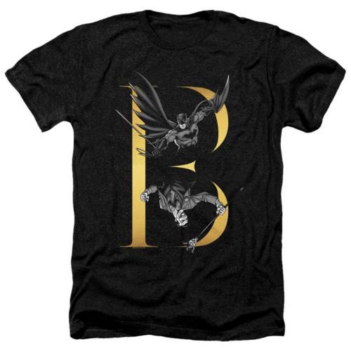 キャラクター ヘザー Tシャツ 黒色 ブラック 【 LICENSED CHARACTER BATMAN B ADULT HEATHER T-SHIRT / BLACK 】 メンズファッション トップス カットソー｜スニケス