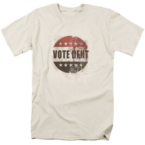 キャラクター シティ スリーブ Tシャツ クリーム 半袖 【 LICENSED CHARACTER BATMAN ARKHAM CITY VOTE DENT SHORT SLEEVE ADULT T-SHIRT / CREAM 】 メンズファッション トップス カットソー｜スニケス