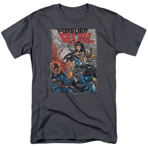 【★百貨店SALE★6/11真夜中2時迄】人となり 衣袂 ティーシャツ 暗灰色 半袖 【 LICENSED CHARACTER JUSTICE LEAGUE OF AMERICA CRIME SYNDICATE SHORT SLEEVE ADULT T-SHIRT / CHARCOAL 】 メンズ流行り物 トップス カットソー