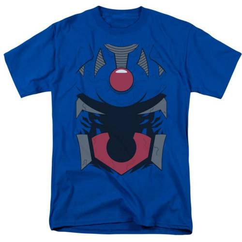 【★百貨店SALE★6/11真夜中2時迄】文字記号 衣袂 ティーシャツ 青碧 青碧 半袖 【 LICENSED CHARACTER JUSTICE LEAGUE OF AMERICA DARKSEID UNIFORM SHORT SLEEVE ADULT T-SHIRT / ROYAL BLUE 】 メンズ流行り物 トップス カットソー