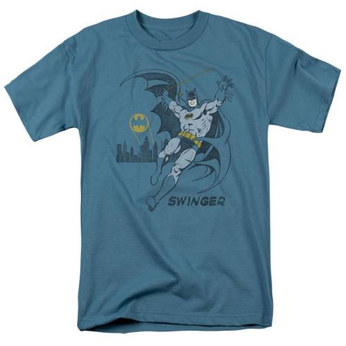 キャラクター ディーシー コミックス スリーブ Tシャツ 半袖 【 LICENSED CHARACTER DC COMICS SWINGING SHORT SLEEVE ADULT T-SHIRT / SLATE 】 メンズファッション トップス カットソー｜スニケス