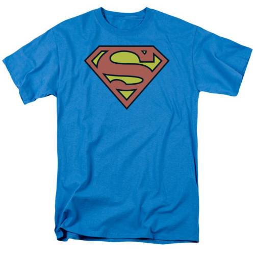 キャラクター ディーシー コミックス ロゴ スリーブ Tシャツ 半袖 【 LICENSED CHARACTER DC COMICS SUPERMAN LOGO SHORT SLEEVE ADULT T-SHIRT / TURQUOISE 】 メンズファッション トップス カットソー｜スニケス