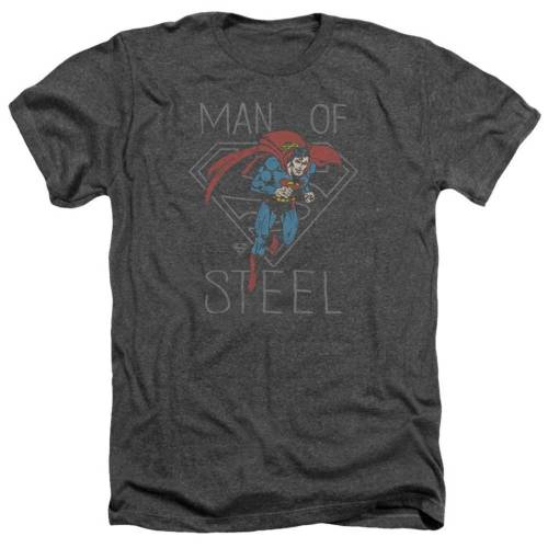 キャラクター ディーシー コミックス ヘザー Tシャツ チャコール 【 LICENSED CHARACTER DC COMICS HARDENED HEART ADULT HEATHER T-SHIRT / CHARCOAL 】 メンズファッション トップス カットソー｜スニケス