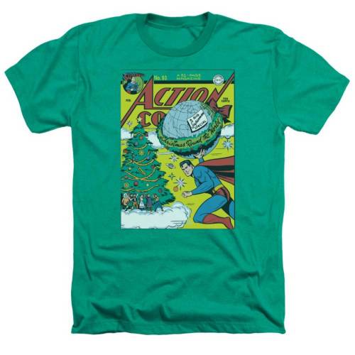 キャラクター ディーシー コミックス ヘザー Tシャツ 緑 グリーン NO. 【 LICENSED CHARACTER DC COMICS COVER 93 ADULT HEATHER T-SHIRT / KELLY GREEN 】 メンズファッション トップス カットソー|スニケス