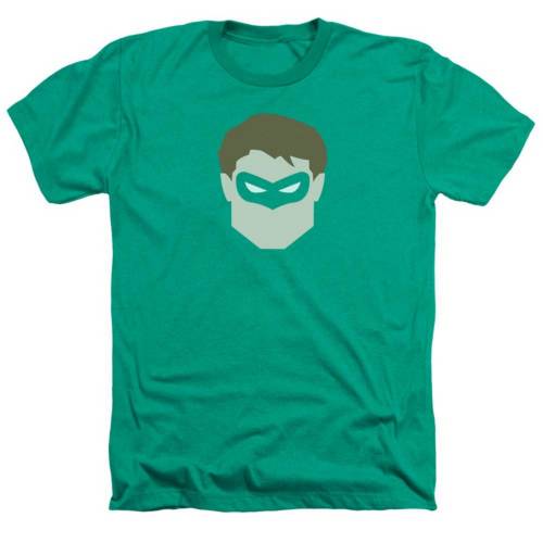 キャラクター ディーシー コミックス ヘザー Tシャツ 緑 グリーン 【 LICENSED CHARACTER DC COMICS GL HEAD ADULT HEATHER T-SHIRT / KELLY GREEN 】 メンズファッション トップス カットソー|スニケス