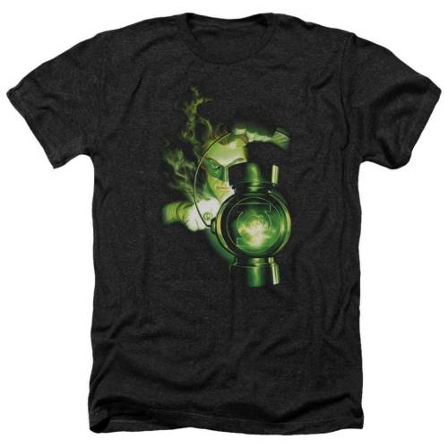 キャラクター 緑 グリーン ヘザー Tシャツ 黒色 ブラック 【 LICENSED CHARACTER GREEN LANTERN LIGHT ADULT HEATHER T-SHIRT / BLACK 】 メンズファッション トップス カットソー｜スニケス