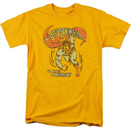 キャラクター ディーシー コミックス スリーブ Tシャツ ゴールド 半袖 【 LICENSED CHARACTER DC COMICS TOMORROW MAN SHORT SLEEVE ADULT T-SHIRT / GOLD 】 メンズファッション トップス カットソー｜スニケス