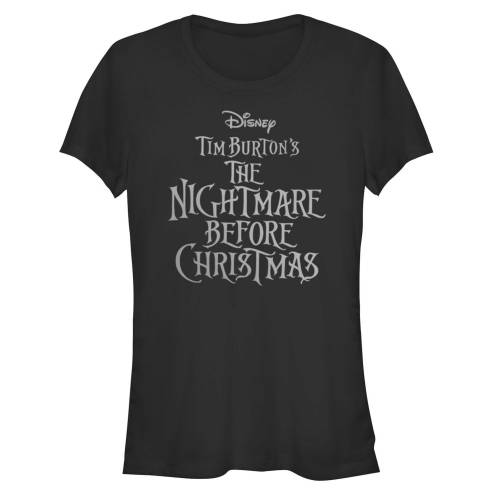 キャラクター ナイトメア クリスマス グラフィック Tシャツ 黒色 ブラック 【 LICENSED CHARACTER THE NIGHTMARE BEFORE CHRISTMAS TITLE GRAPHIC TEE / BLACK 】 キッズ ベビー マタニティ トップス カットソー
