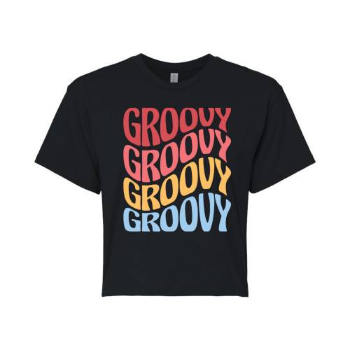 キャラクター Tシャツ 黒色 ブラック 【 LICENSED CHARACTER GROOVY CROPPED TEE / BLACK 】 キッズ ベビー マタニティ トップス カットソー 13,135円