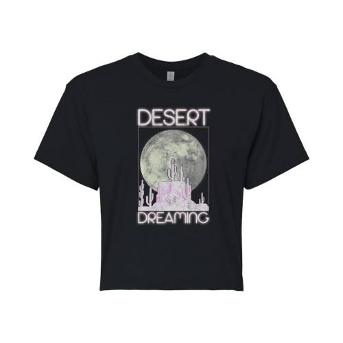 キャラクター Tシャツ 黒色 ブラック 【 LICENSED CHARACTER DESERT DREAMING CROPPED TEE / BLACK 】 キッズ ベビー マタニティ トップス カットソー