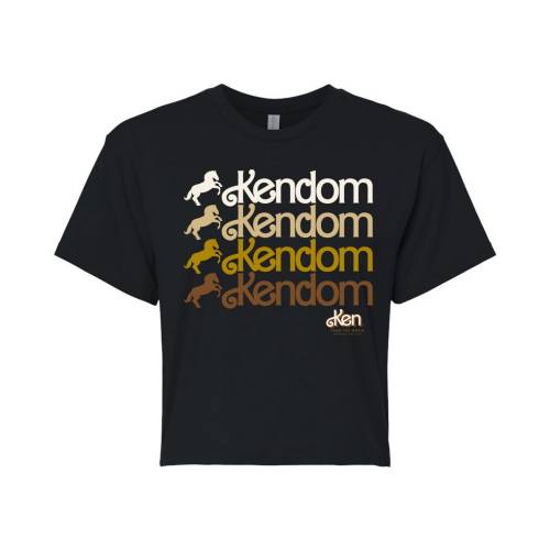 キャラクター ウェスタン グラフィック Tシャツ 黒色 ブラック 【 LICENSED CHARACTER BARBIE THE MOVIE KENDOM WESTERN GRAPHIC TEE / BLACK 】 キッズ ベビー マタニティ トップス カットソー