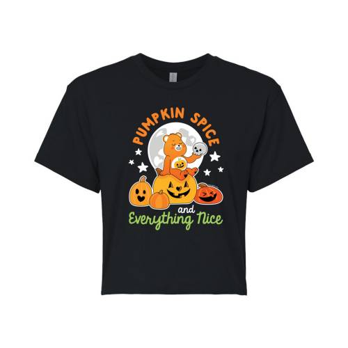 キャラクター ゴールデンベアーズ カルベアーズ マジック グラフィック Tシャツ 黒色 ブラック 【 LICENSED CHARACTER CARE BEARS UNLOCK THE MAGIC PUMPKIN GRAPHIC TEE / BLACK 】 キッズ ベビー マタニティ トッ