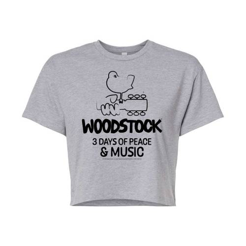 キャラクター Tシャツ 【 LICENSED CHARACTER WOODSTOCK 3 DAYS OF PEACE CROPPED TEE / 】 キッズ ベビー マタニティ トップス カットソー
